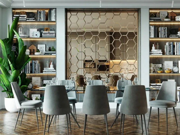 На фото Плитка ДЕКОРАТИВНАЯ ЗЕРКАЛЬНАЯ ПЛИТКА (ДСТ)