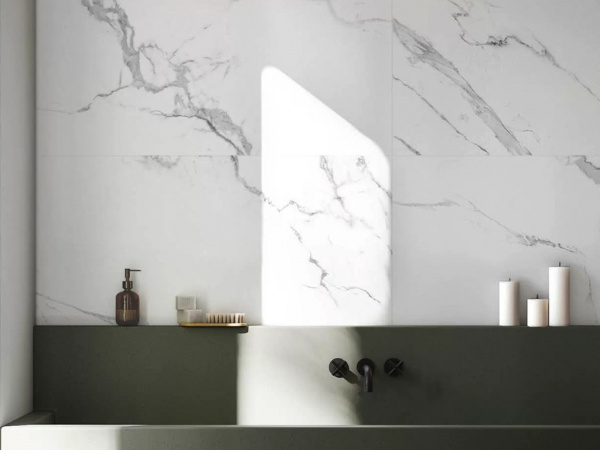 На фото Плитка CARRARA (Prime Ceramics)