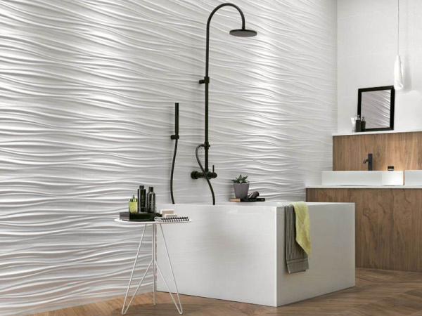 На фото Плитка 3D WALL (Atlas Concorde Италия)