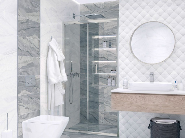 На фото Плитка ARCADIA (Alma Ceramica)