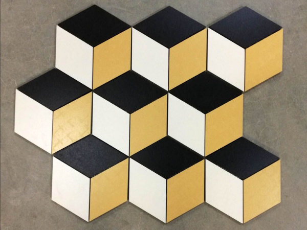 На фото Плитка ГЕКСАГОН РОМБ (Топ Рус)