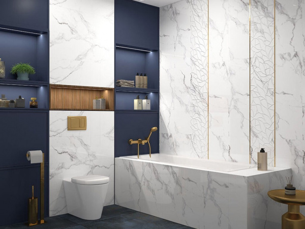 На фото Плитка CARARA (Gravita)