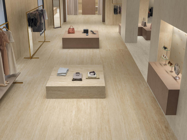 На фото Плитка MARVEL TRAVERTINE (Atlas Concorde Италия)