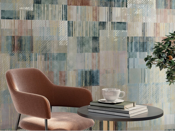 На фото Плитка WALLPAPER 60x120 (Dado Ceramica)