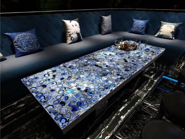 Керамогранит  AGATE BLUE (Moreroom) На фото Плитка AGATE BLUE (Moreroom)