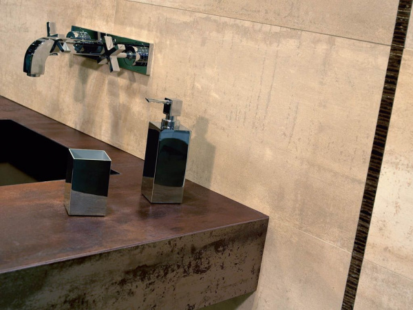 На фото Керамогранит CORTEN (TAU Ceramica)