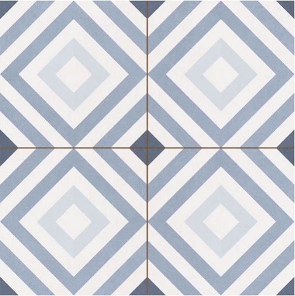 Напольная плитка  HYDRAULIC WILLIAM OCEAN (HYD_WLL_OC) 45x45 от Kerlife Ceramicas (Испания)