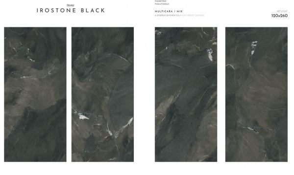Керамогранит  IRONSTONE BLACK BIG SIZES (TAU Ceramica) На фото Керамогранит IRONSTONE BLACK BIG SIZES (TAU Ceramica)