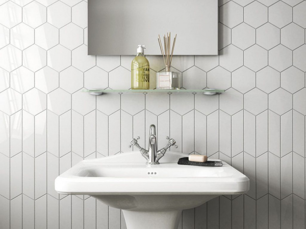 На фото Плитка CHEVRON (Equipe Ceramicas)