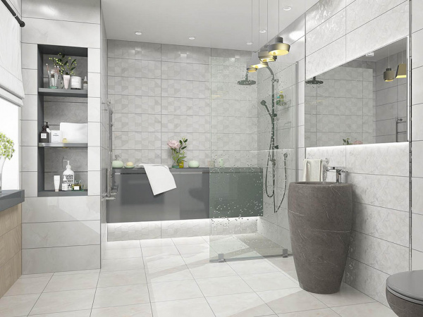 На фото Плитка ONIX BIANCO (Керлайф)