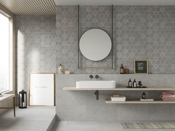 На фото Плитка CEMENT STONE (Sanchis Home)