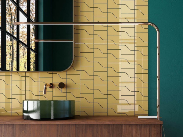 На фото Плитка CURVE (Equipe Ceramicas)