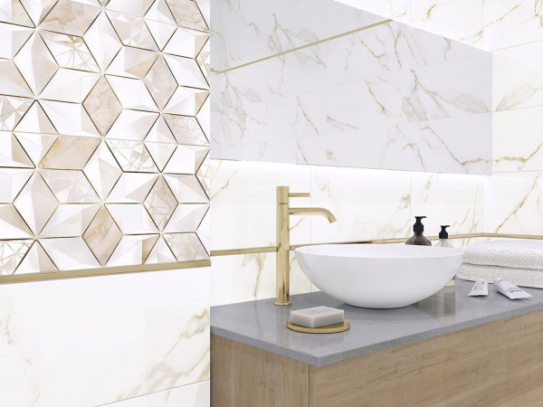 На фото Плитка NEVADA (Alma Ceramica)