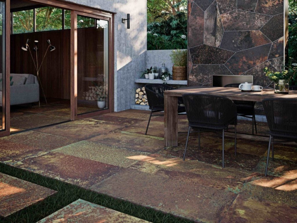 На фото Плитка CORTEN (Aparici)