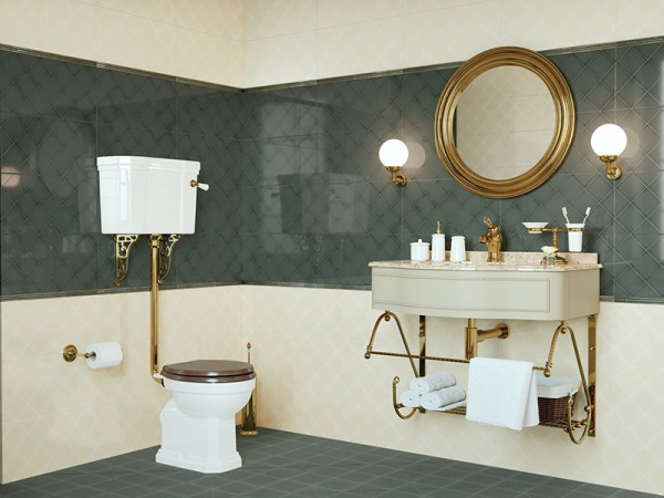 На фото Плитка ADELE ARCTIC/LATTE (New Trend)