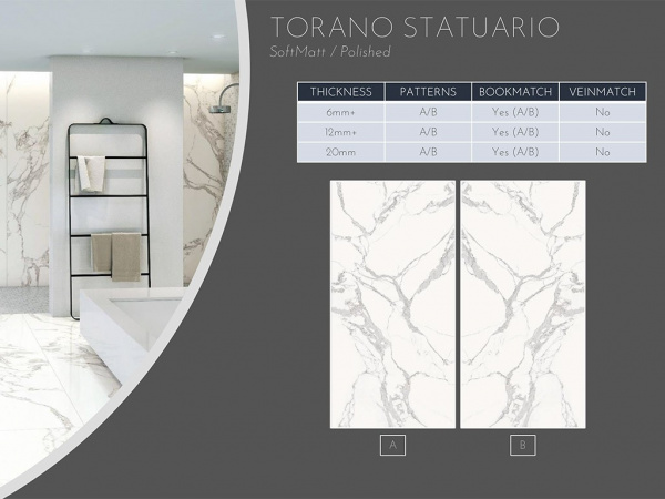 На фото Плитка TORANO STATUARIO (Ascale)