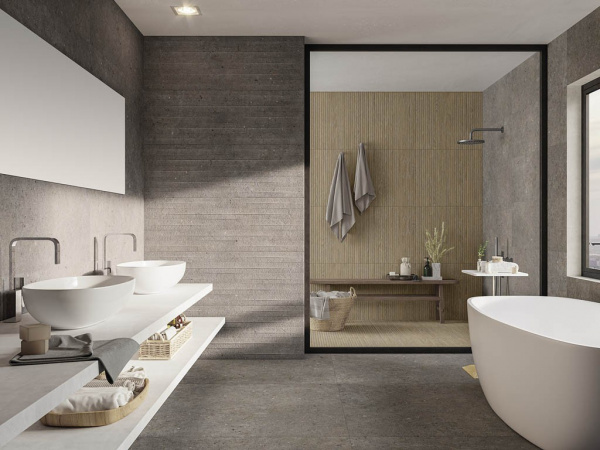 На фото Плитка CEMENT STONE (Sanchis Home)