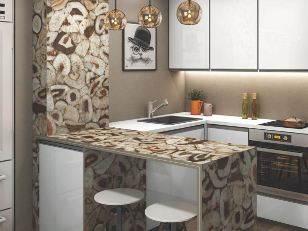 На фото Слэб керамический Polished (Staro)