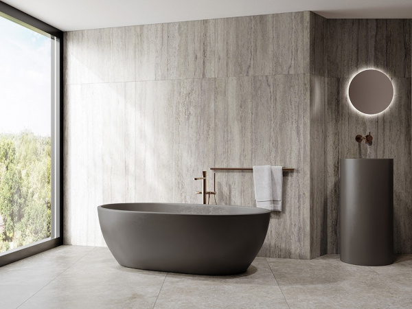 На фото Плитка TRAVERTINO (TAU Ceramica)