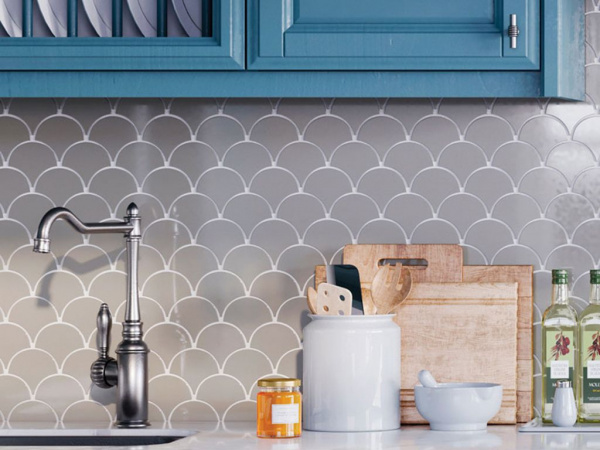 На фото Мозаика FAN & LATERN & PENNY ROUND (StarMosaic)