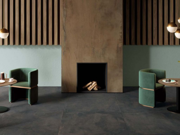 На фото Плитка BLEND CONCRETE (ABK Ceramiche)