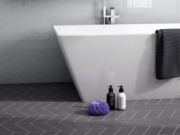 На фото Плитка CHEVRON (Equipe Ceramicas)