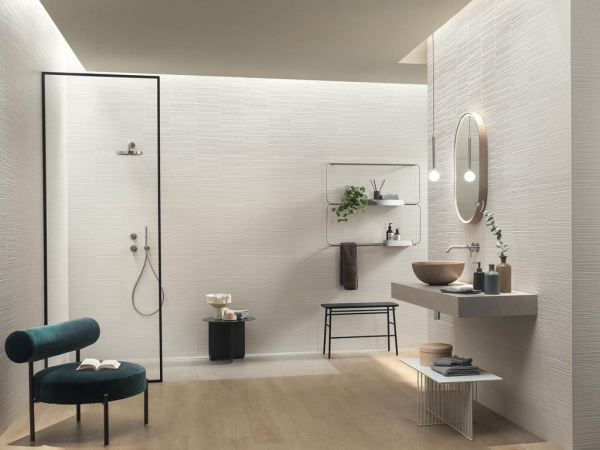 На фото Плитка 3D WALL PLASTER (Atlas Concorde Италия)