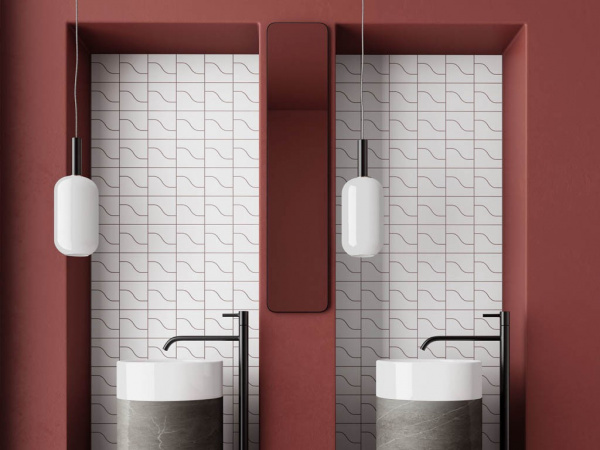 На фото Плитка CURVE (Equipe Ceramicas)