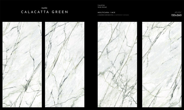 Керамогранит  CALACATTA GREEN BIG SIZES (TAU Ceramica) На фото Керамогранит CALACATTA GREEN BIG SIZES (TAU Ceramica)