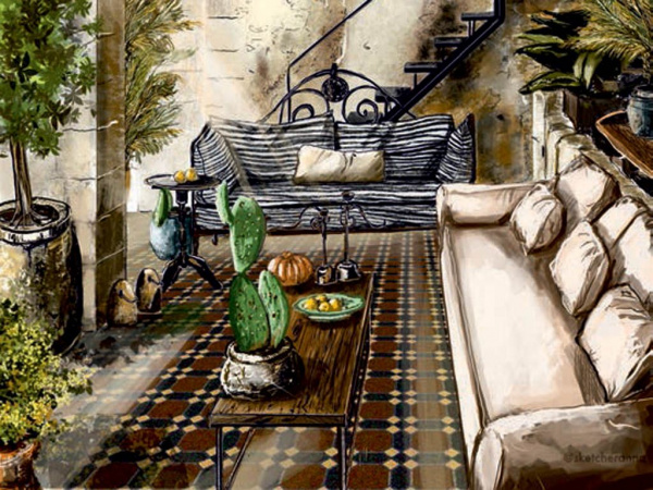 На фото Керамогранит ИЗАБЕЛЬ (Топ Рус)