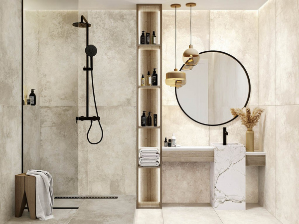 На фото Плитка CEMENTO (Alma Ceramica)