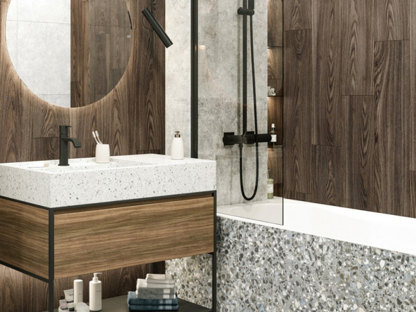 На фото Плитка ANDORA (Alma Ceramica)