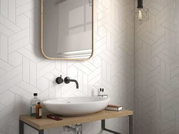 На фото Плитка CHEVRON (Equipe Ceramicas)