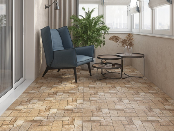 На фото Керамогранит EXTERIO (Cersanit)