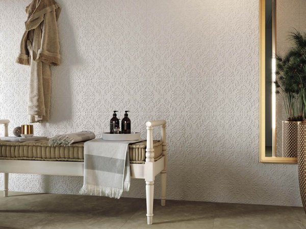 На фото Плитка 3D WHITE WALL (Atlas Concorde)