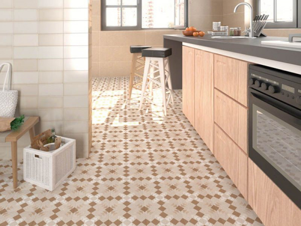 На фото Керамогранит BENACO (Vives Ceramica)