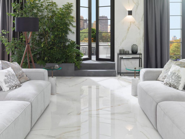 На фото Плитка CALACATA (Porcelanosa)
