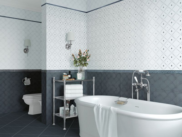 На фото Плитка ADELE ARCTIC/LATTE (New Trend)