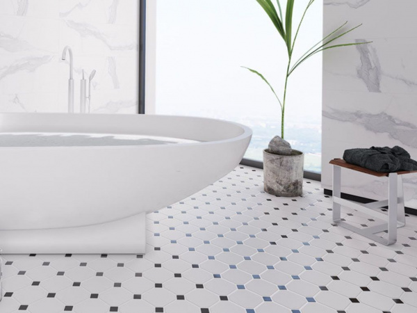 На фото Мозаика HEX+OCTAGON+TRIANGOLO (StarMosaic)