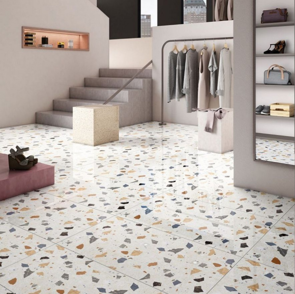 На фото Плитка TERRAZZO GLOSSY (Orinda)
