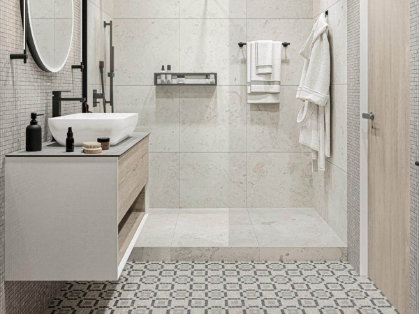 На фото Плитка ПРО ЛАЙМСТОУН (Kerama Marazzi)