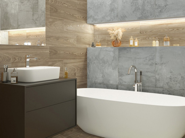 На фото Плитка ANDORA (Alma Ceramica)