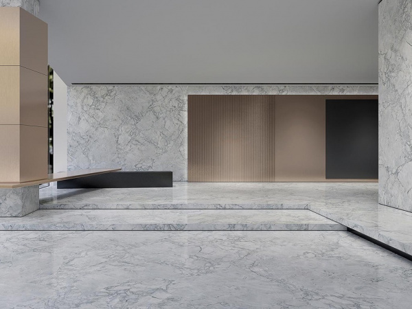 Керамогранит  CALACATTA GREY (Moreroom) На фото Плитка CALACATTA GREY (Moreroom)