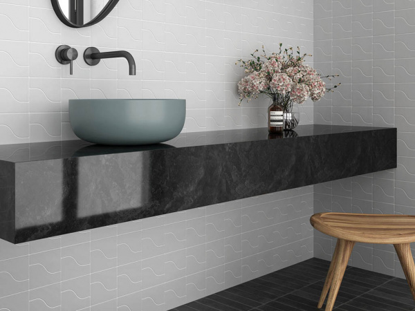 На фото Плитка CURVE (Equipe Ceramicas)