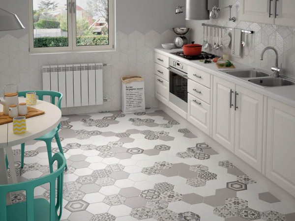 На фото Плитка HEXATILE / VENICE (Equipe Ceramicas)