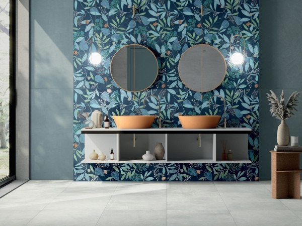 На фото Плитка WALLPAPER 60x120 (Dado Ceramica)