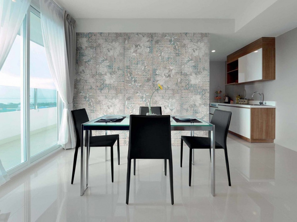 На фото Плитка WALLPAPER 60x120 (Dado Ceramica)