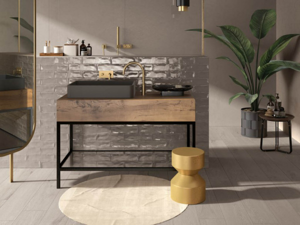 На фото Плитка CROSSROAD BRICK (ABK Ceramiche)