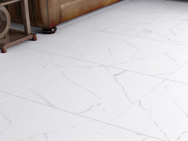 На фото Плитка CARRARA (Alma Ceramica)