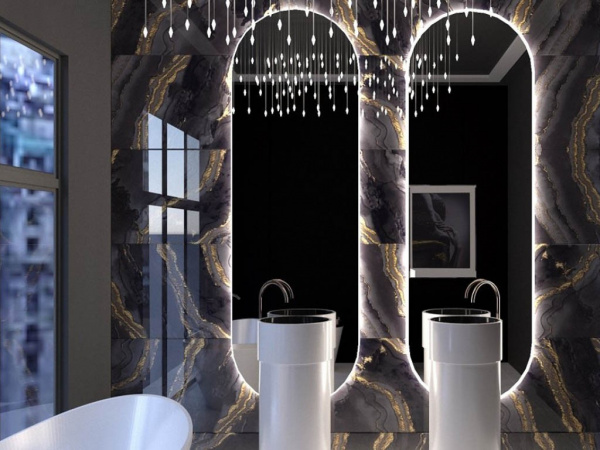 На фото Плитка 60x120 (Ocean Ceramic)